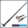 China Negro/antena de goma del coche de Fm longitud de cable de 50 pulgadas con la instalación del tapón de tuerca M5 fábrica